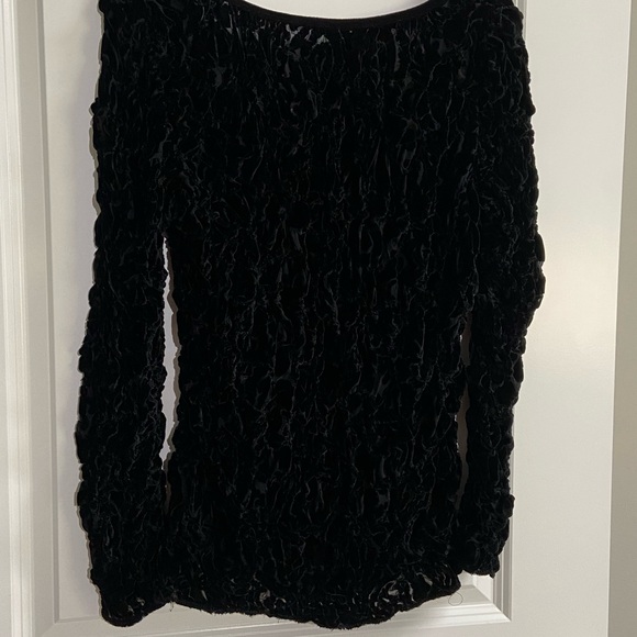 Tops - NWOT Lynn Ritchie Silver Size M Black Sheer Popcorn Top Over Tank 2 Piece Set
